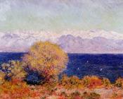 克劳德 莫奈 : View of the Bay and Maritime Alps at Antibes